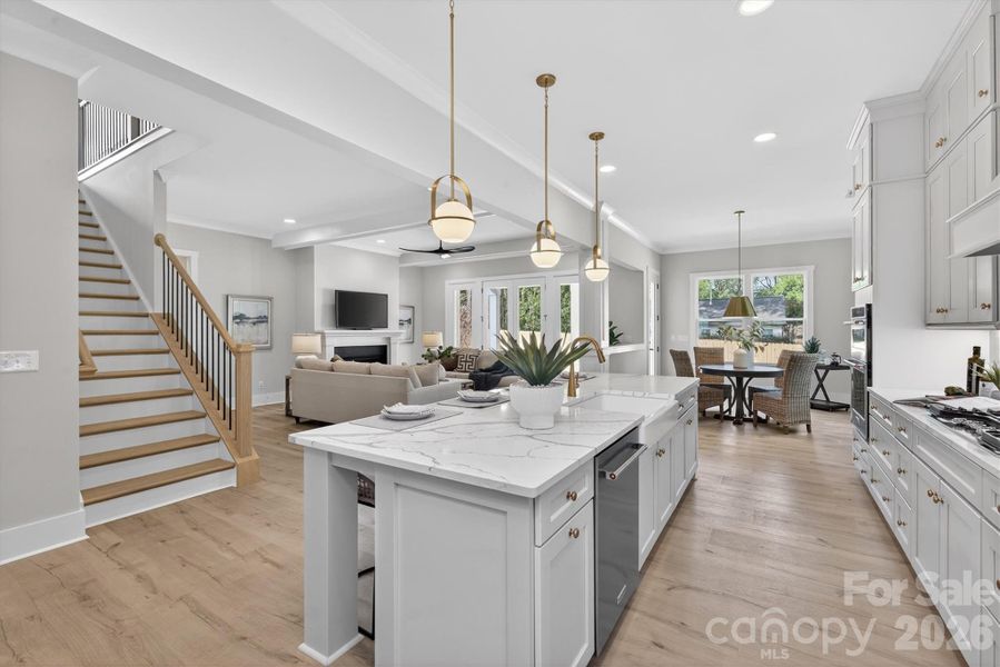 Furnished interior view inside a new home in , Charlotte (Image 29). Furnished interior view inside a new home in , Charlotte (Image 29).