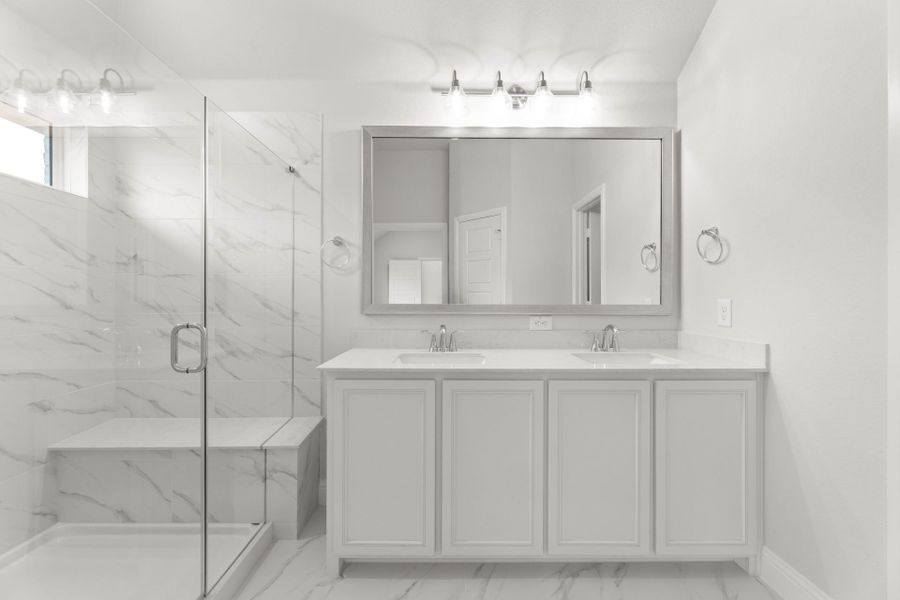 Furnished interior view inside a new home in Creekview Meadows, Pilot Point (Image 9).