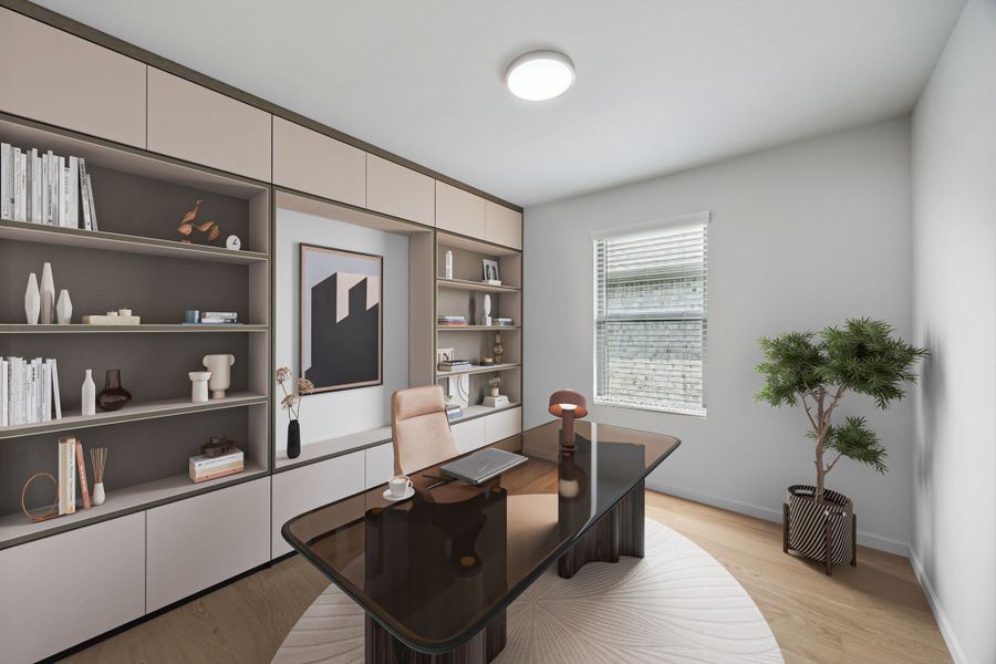 Flex Room in the Hadley home plan by Trophy Signature Homes – REPRESENTATIVE PHOTO