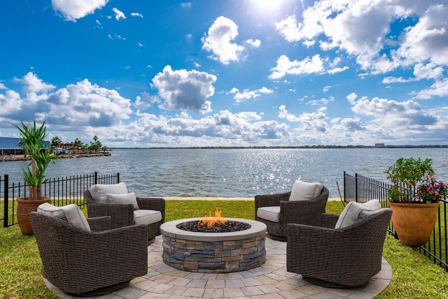 Virtually staged image of back yard