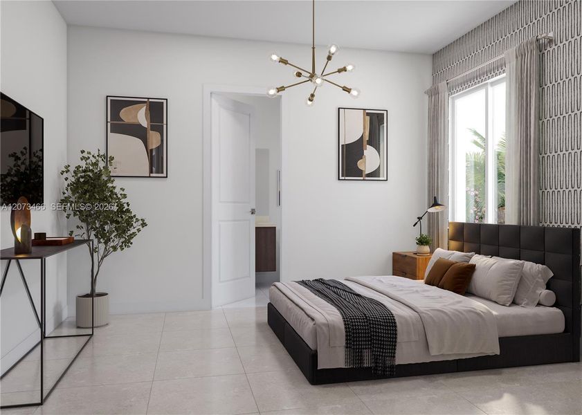 Next Gen® SuiteThe suite features a private bedroom with direct access to a full bathroom.
