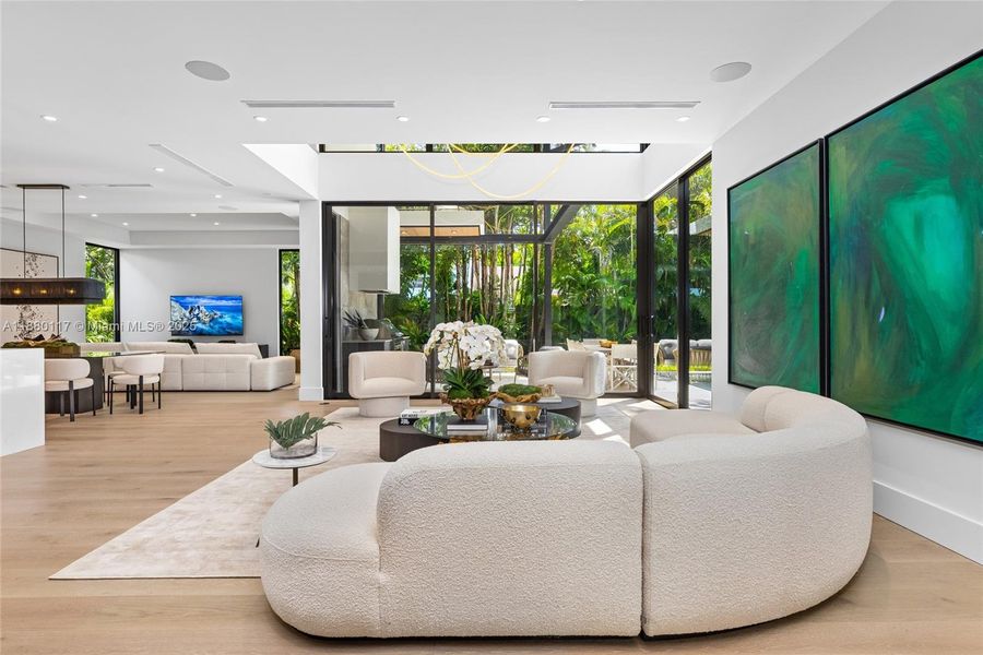 Furnished interior view inside a new home in , Miami (Image 54).