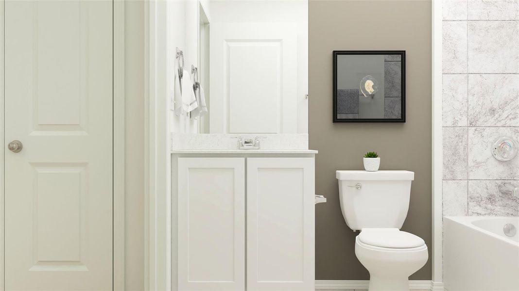Furnished interior view inside a new home in Woodfield Preserve, Georgetown (Image 12).