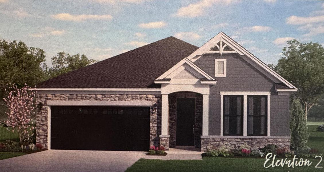 Front exterior of a new home in Indigo Place, North Charleston, SC, highlighting curb appeal (Image 2). Front exterior of a new home in Indigo Place, North Charleston, SC, highlighting curb appeal (Image 2).