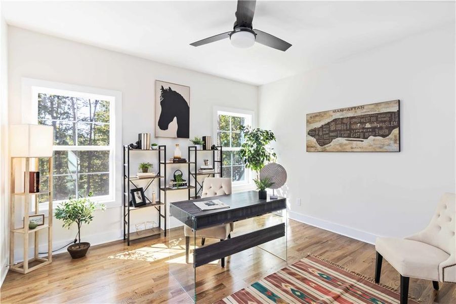 Furnished interior view inside a new home in , Atlanta (Image 17).