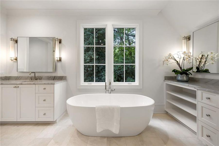 Furnished interior view inside a new home in , Atlanta (Image 42).