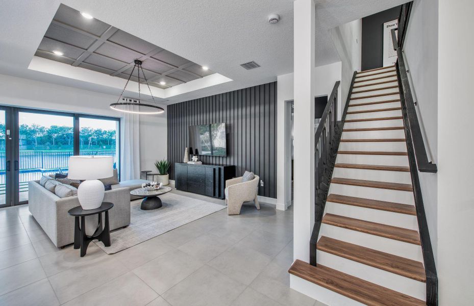 Furnished interior view inside a new home in Marigold, Davie (Image 11).