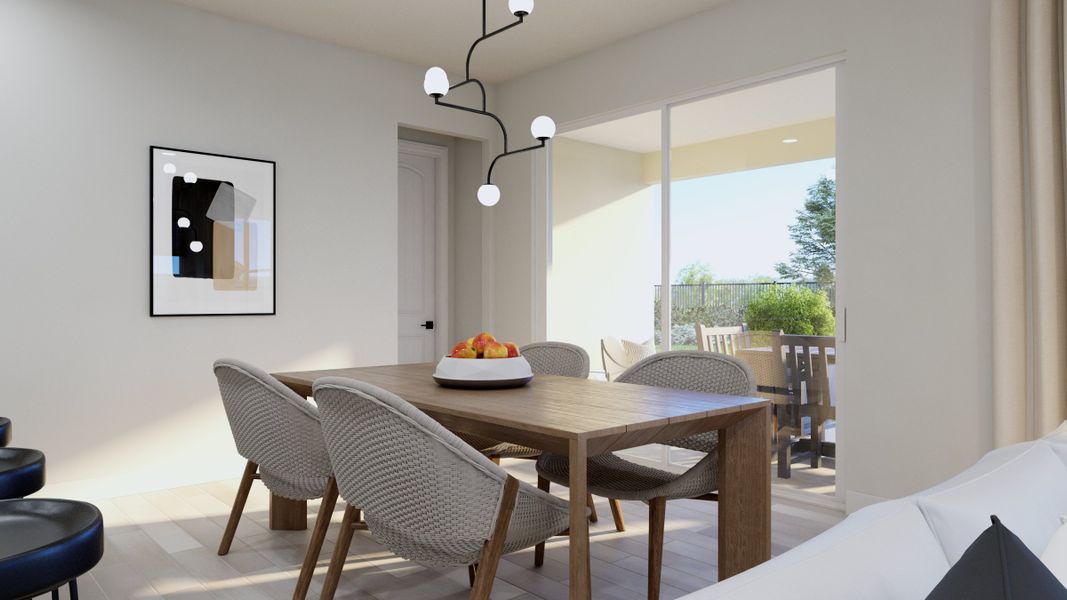 Representative furnished interior of a home built from the Longleaf by Risewell Homes in Country Club Estates, Palm Bay (Image 8).