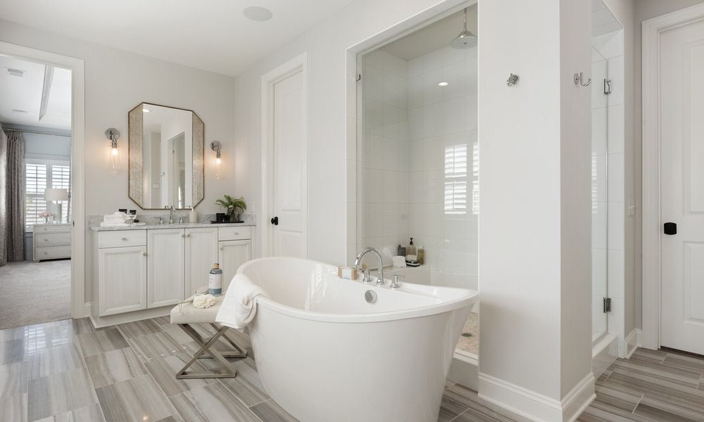 Representative furnished interior of a home built from the Tiburon II by Classica Homes in McLean - Waterfront, Clover (Image 7).
