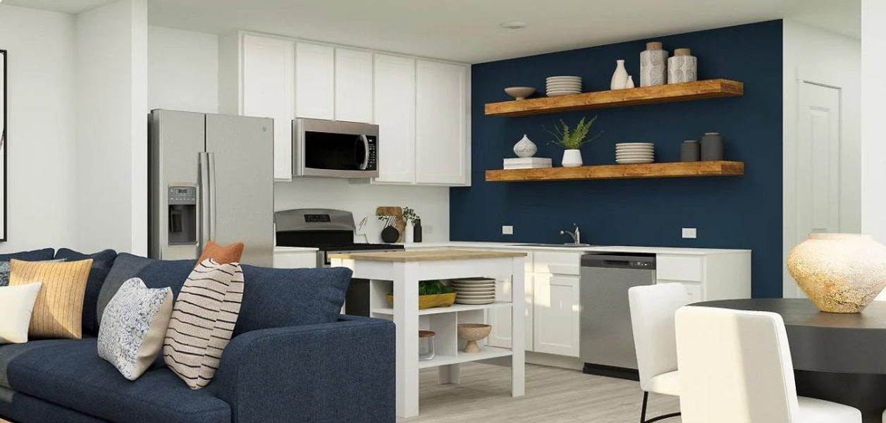 Furnished interior view inside a new home in Santa Fe Village, Cleveland (Image 6).
