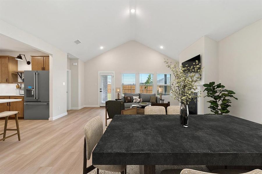 Furnished interior view inside a new home in Aspire at Noble Ridge, Howe (Image 22).