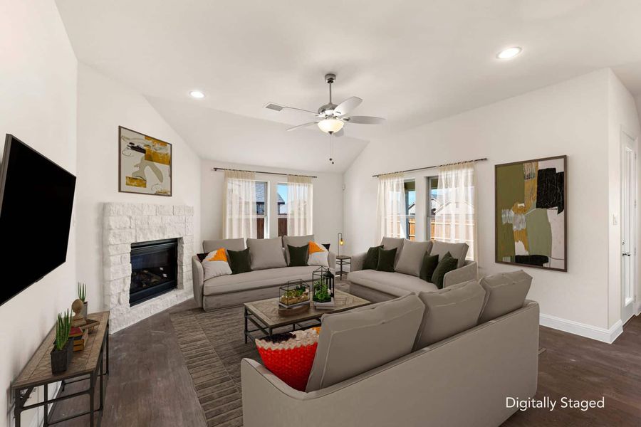 Representative furnished interior of a home built from the Colorado by UnionMain Homes in Walden Pond, Forney (Image 8).
