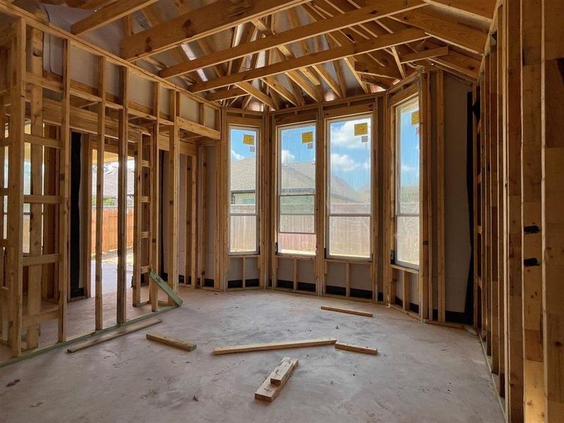 Primary Bed with Bay Window - - Construction Progress