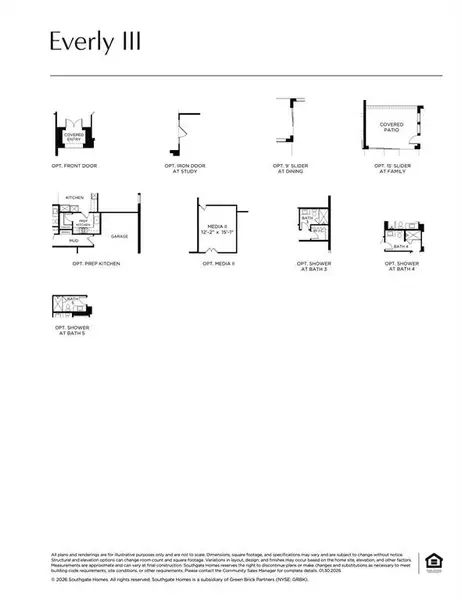 This forever home features elevation B, optional media II, shower ILO tub for bath 3 & 4, double iron front door and so much more!