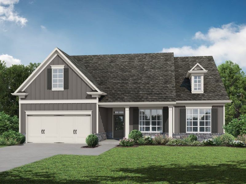 Representative exterior photo of a completed home built from the The Blackburn by My Home Communities in Westlyn, Winder, GA (Image 2).