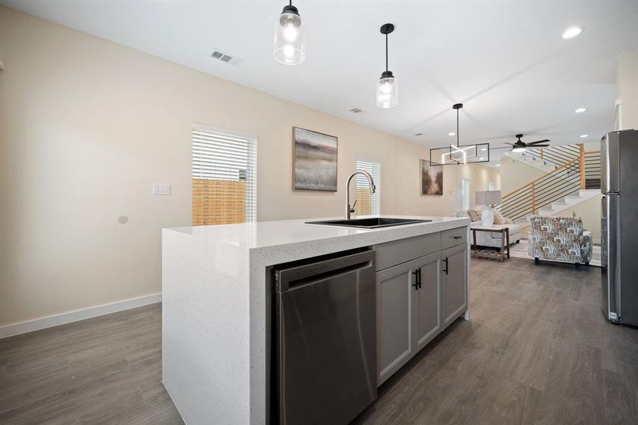 Furnished interior view inside a new home in , Dallas (Image 19).