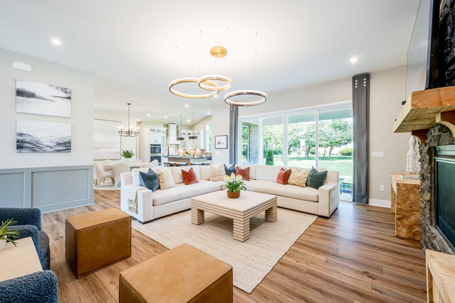 Representative furnished interior of a home built from the Beckett by Fischer Homes in Veranda Manor, Canton (Image 17).