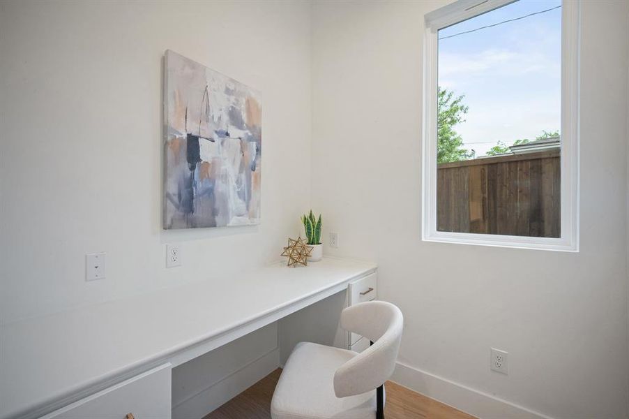 Furnished interior view inside a new home in , Dallas (Image 39).