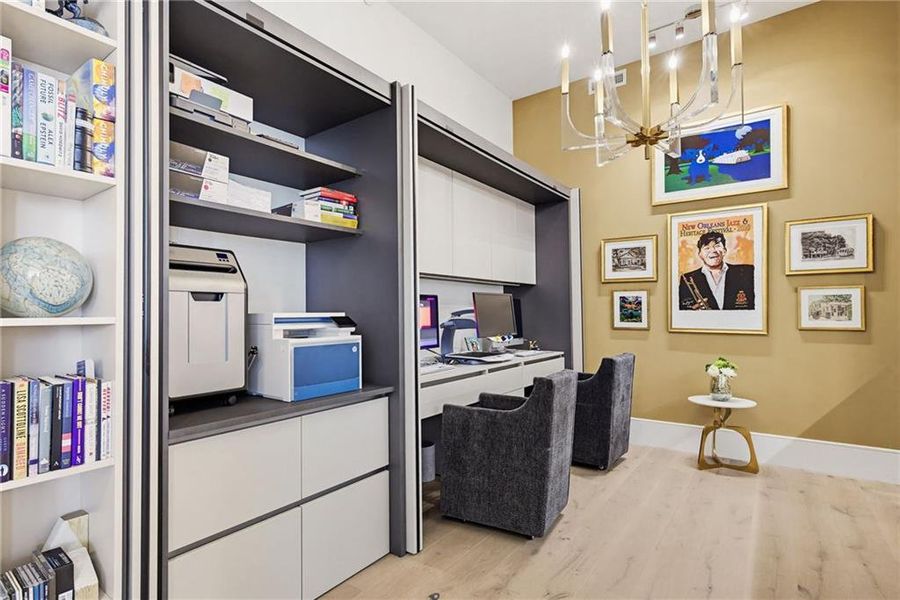 Furnished interior view inside a new home in The Dillon Buckhead, Atlanta (Image 38). Furnished interior view inside a new home in The Dillon Buckhead, Atlanta (Image 38).