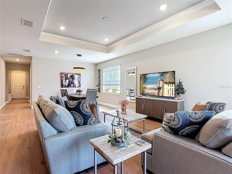 Furnished interior view inside a new home in Del Webb Sunbridge, St. Cloud (Image 13). Furnished interior view inside a new home in Del Webb Sunbridge, St. Cloud (Image 13).