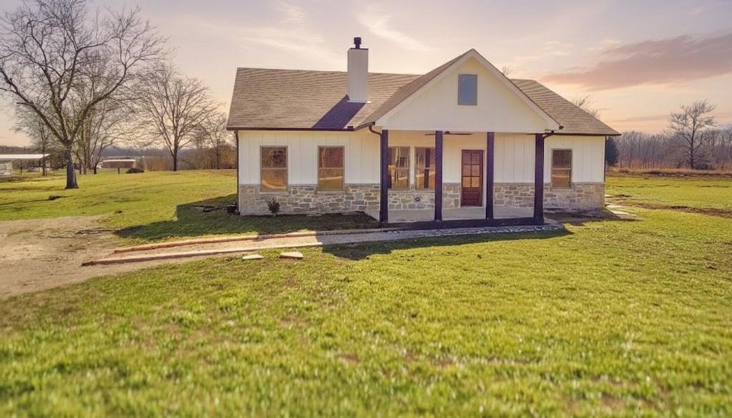 Front exterior of a new home in , Wortham, TX, highlighting curb appeal (Image 2). Front exterior of a new home in , Wortham, TX, highlighting curb appeal (Image 2).