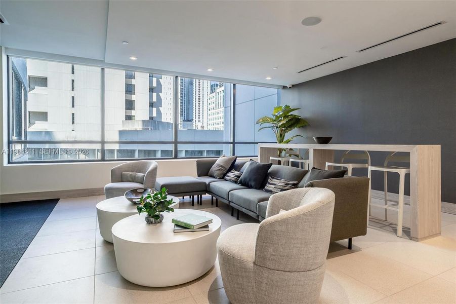 Furnished interior view inside a new home in , Miami (Image 43).