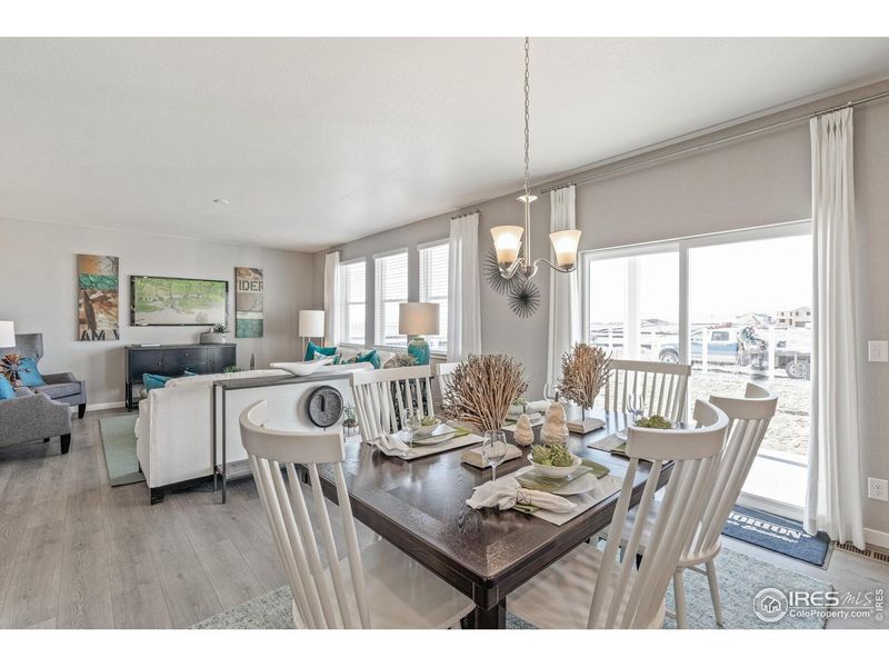 Furnished interior view inside a new home in Fossil Creek Ranch, Windsor (Image 16).