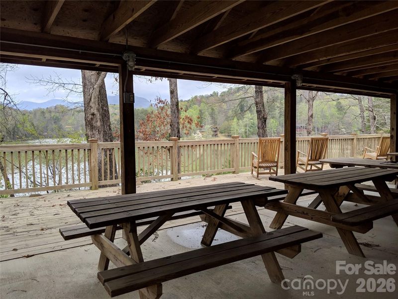 Riverbend Community Amenities. Lakeside common area