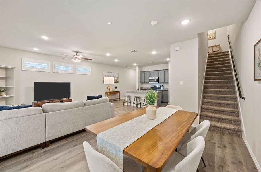 Furnished interior view inside a new home in , Fort Worth (Image 32).