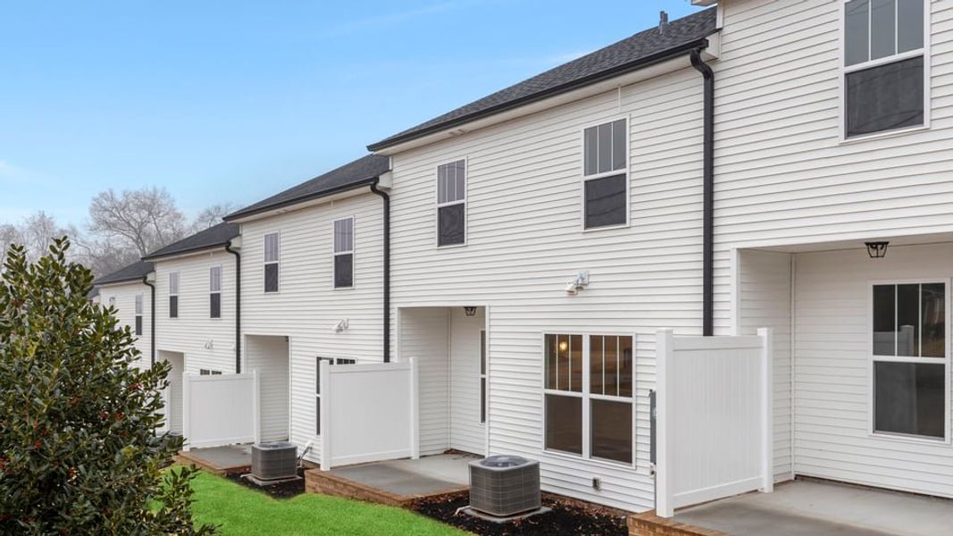 Representative exterior details of a home built from the Interior Unit by D.R. Horton in Pearson Road Townhomes, Easley (Image 3).