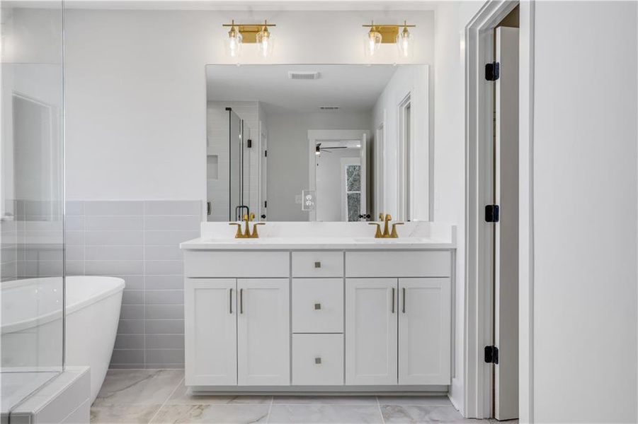 Furnished interior view inside a new home in Cambridge, Flowery Branch (Image 11). Furnished interior view inside a new home in Cambridge, Flowery Branch (Image 11).