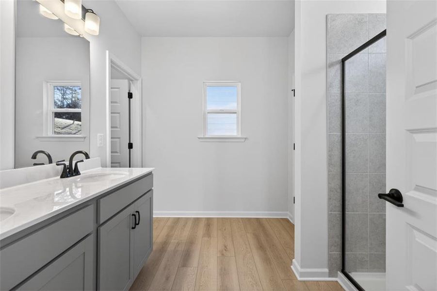 Furnished interior view inside a new home in Sanders Park, Austell (Image 12).