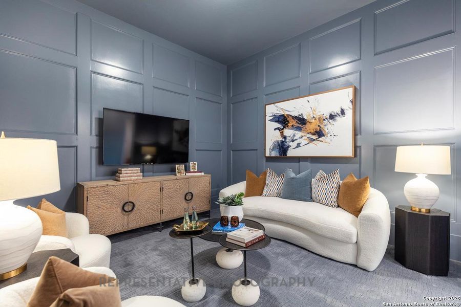 Furnished interior view inside a new home in Weston Oaks, San Antonio (Image 14).