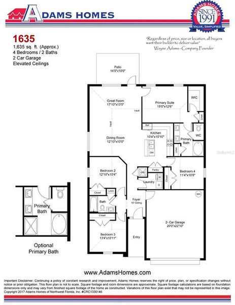 2D floor plan layout of this home in Kirkland Farms, Alachua, FL (Image 2). 2D floor plan layout of this home in Kirkland Farms, Alachua, FL (Image 2).