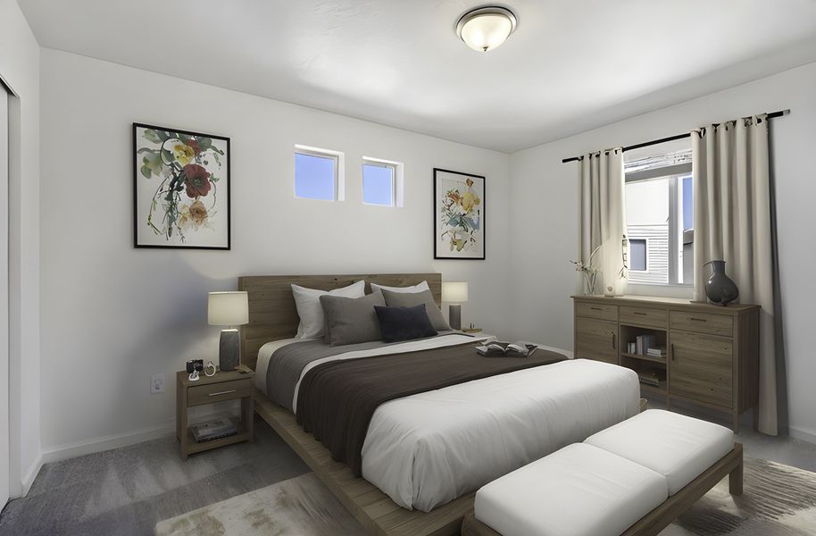 Furnished interior view inside a new home in Banning Lewis Ranch, Colorado Springs (Image 7).