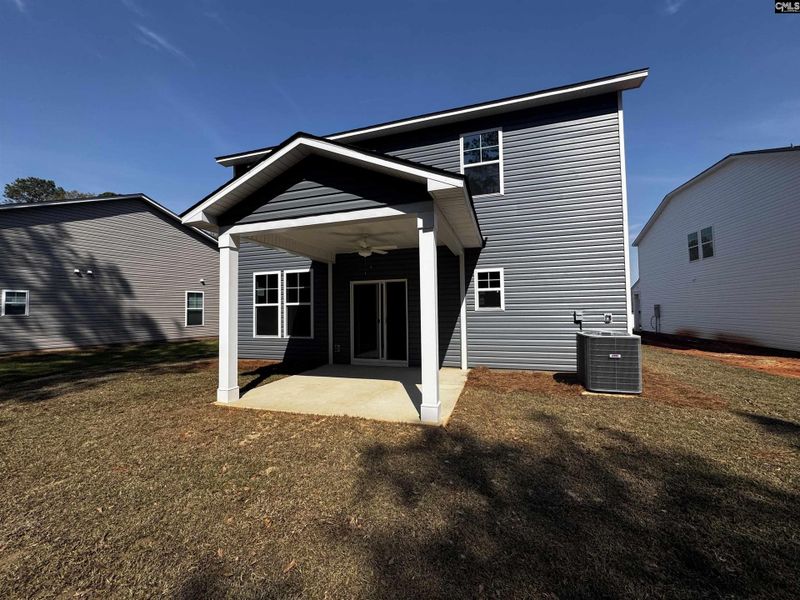 Exterior details and patio area of a home in Boykin Hills, Chapin (Image 3).