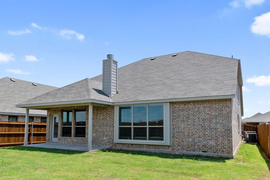 Back Yard | Concept 2870 at Chisholm Hills in Cleburne, TX by Landsea Homes