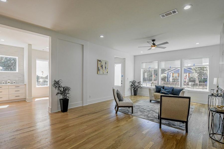Furnished interior view inside a new home in , Atlanta (Image 12).