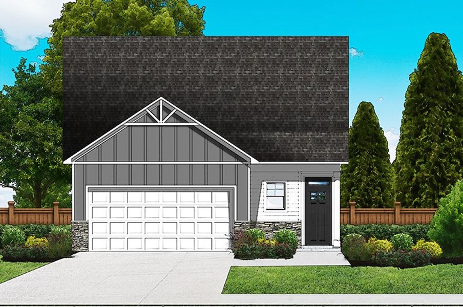 Elevation C6 - Extended Porch