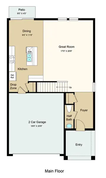 2D floor plan layout of this home in Palm Wind, Hudson, FL (Image 2). 2D floor plan layout of this home in Palm Wind, Hudson, FL (Image 2).
