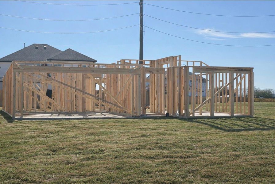 We are officially out of the ground! The framing is up, and you can really start to see the shape of the rooms taking place. There is nothing like the smell of fresh lumber and the excitement of a new beginning.
