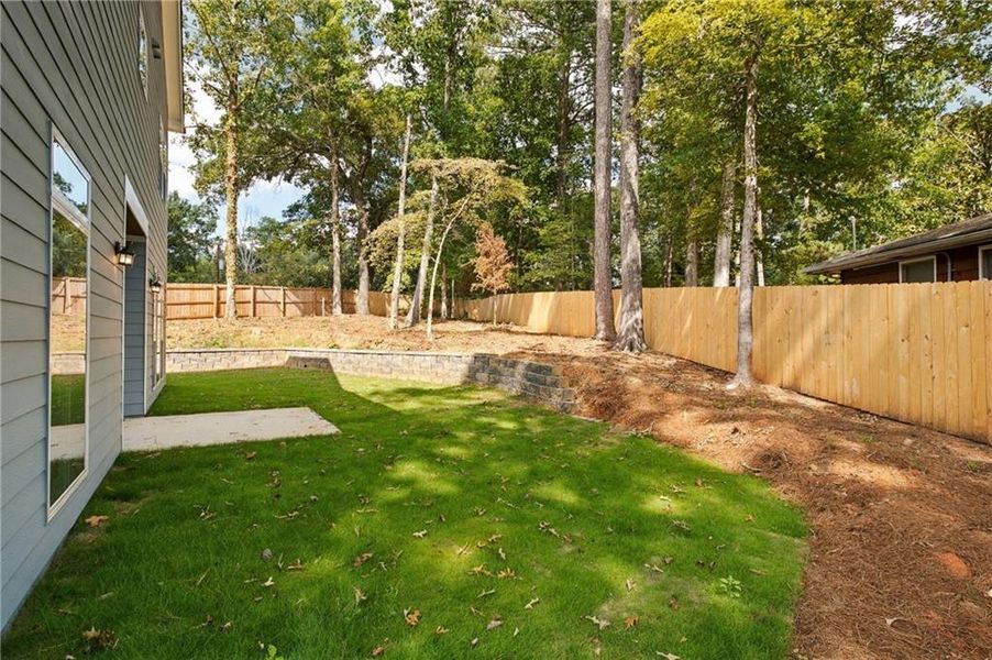 Exterior details and patio area of a home in , Atlanta (Image 34).