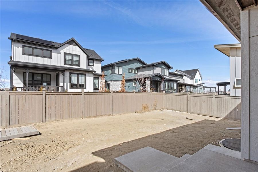 Exterior details and patio area of a home in West Grange, Longmont (Image 23).