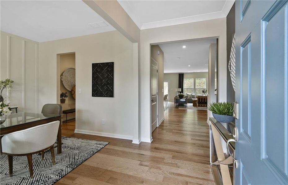 Furnished interior view inside a new home in Oakwood, Cumming (Image 26).