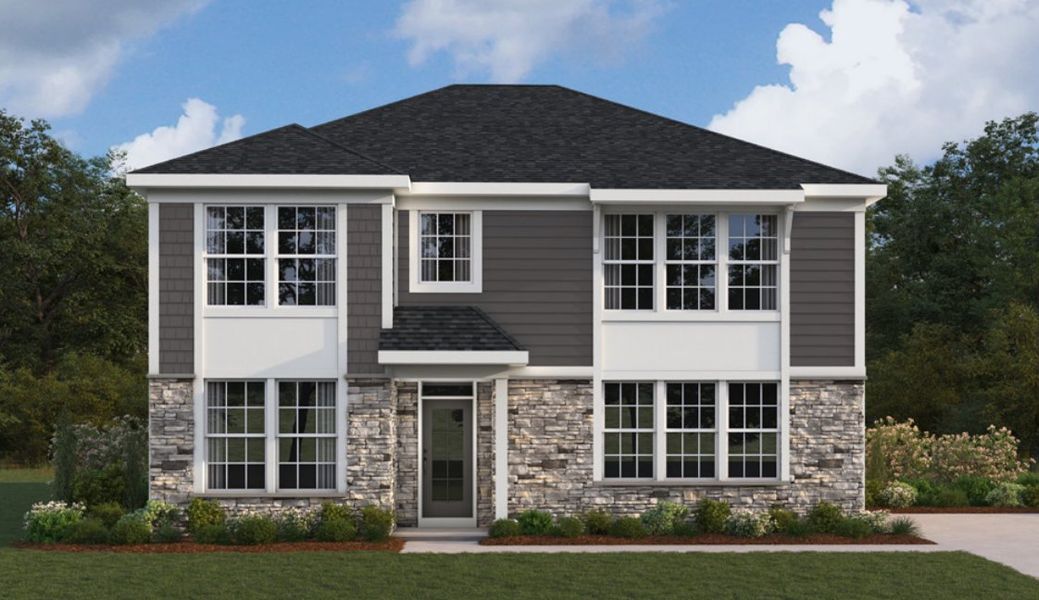 Representative exterior photo of a completed home built from the Ivy by Fischer Homes in Salt Grass at Ward Creek, Panama City Beach, FL (Image 2).