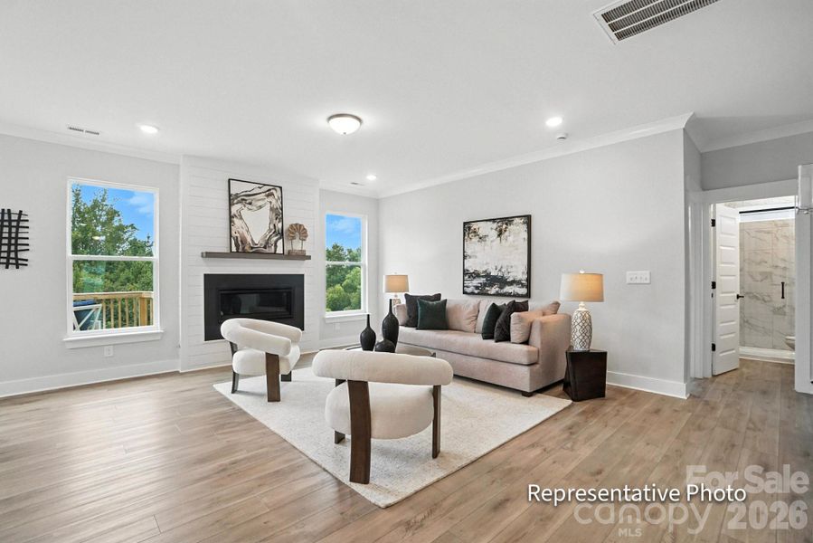 Furnished interior view inside a new home in Ashton Park, Monroe (Image 10).
