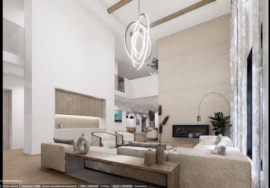 Furnished interior view inside a new home in , Houston (Image 6).
