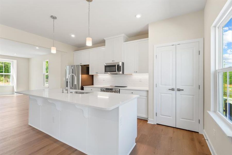 Furnished interior view inside a new home in Stowe Branch Townhomes, Charlotte (Image 4).
