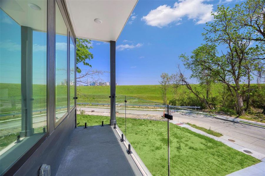 Exterior details and patio area of a home in , Dallas (Image 3). Exterior details and patio area of a home in , Dallas (Image 3).