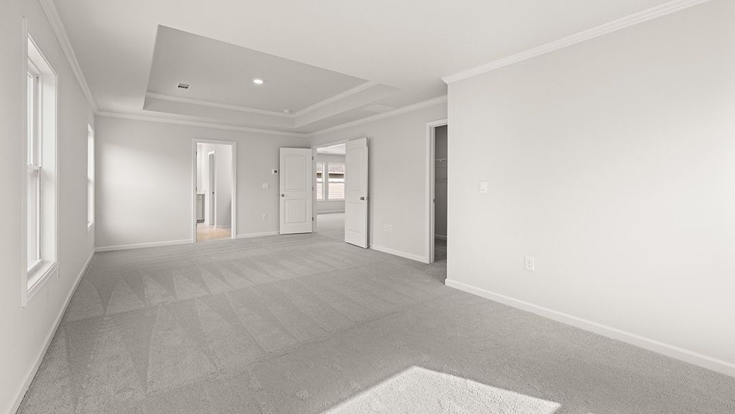 Representative unfurnished interior of a home built from the BELLVIEW by D.R. Horton in Hamptons at Riverwood South, Dallas (Image 18).